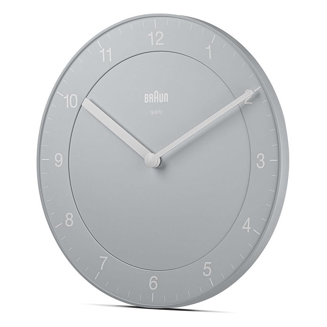 BC06 Braun classic analogue wall clock grey Braun Clocks