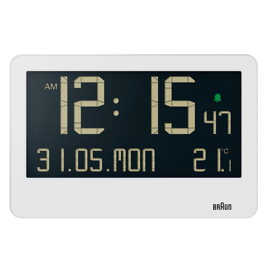 BC14 Braun digital wall clock white Braun Clocks