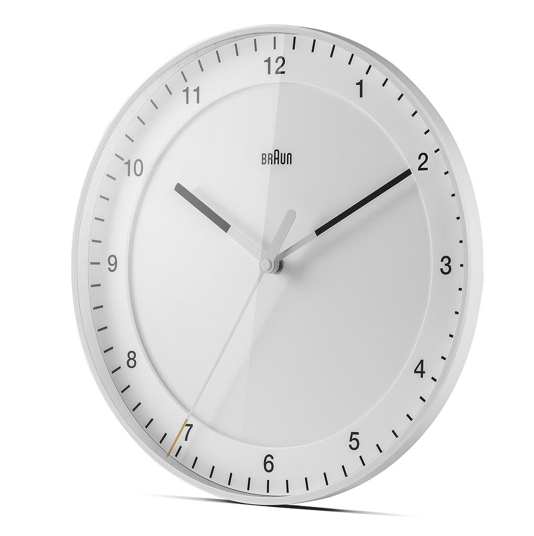BC17 Braun classic large analogue wall clock white Braun Clocks