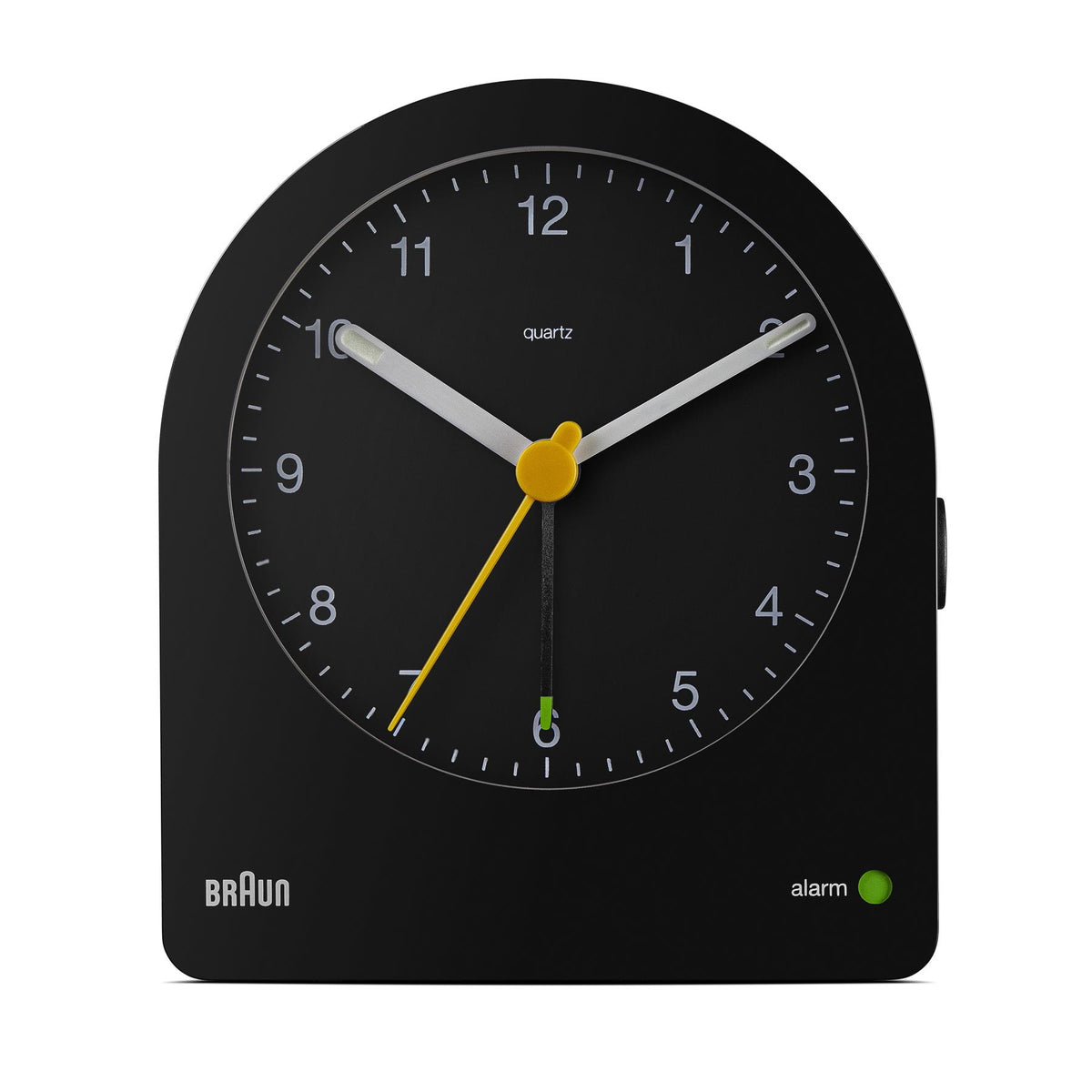 BC22 Braun classic analogue alarm clock - black – Braun Clocks