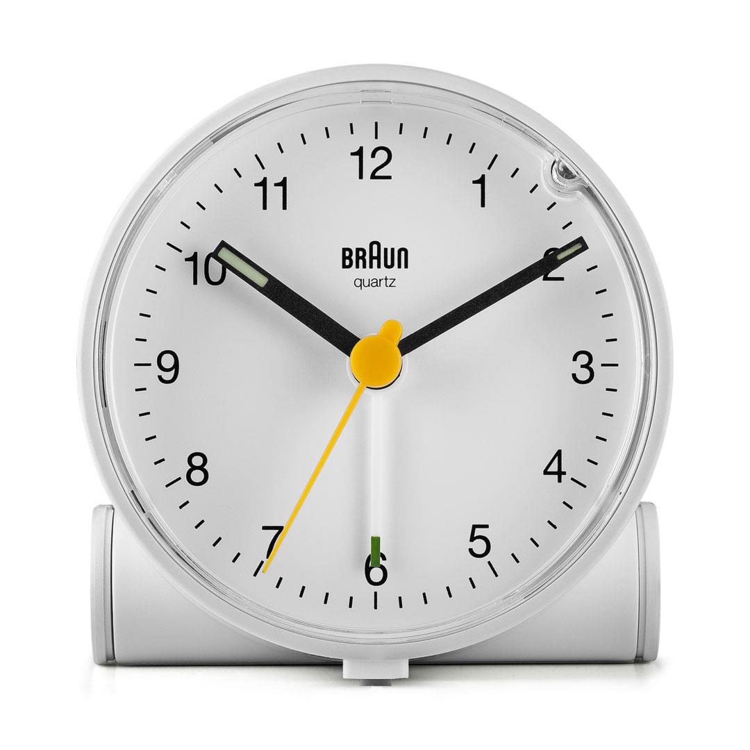 Braun Classic Radio Controlled Wall Clock For Central European Time Zone ( DCF/GMT 1) with Quiet Movement, Easy To Read, 20 cm Diameter in Black, model BC06B-DCF