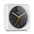 BC03 Classic Analogue Alarm Clock - White & Black