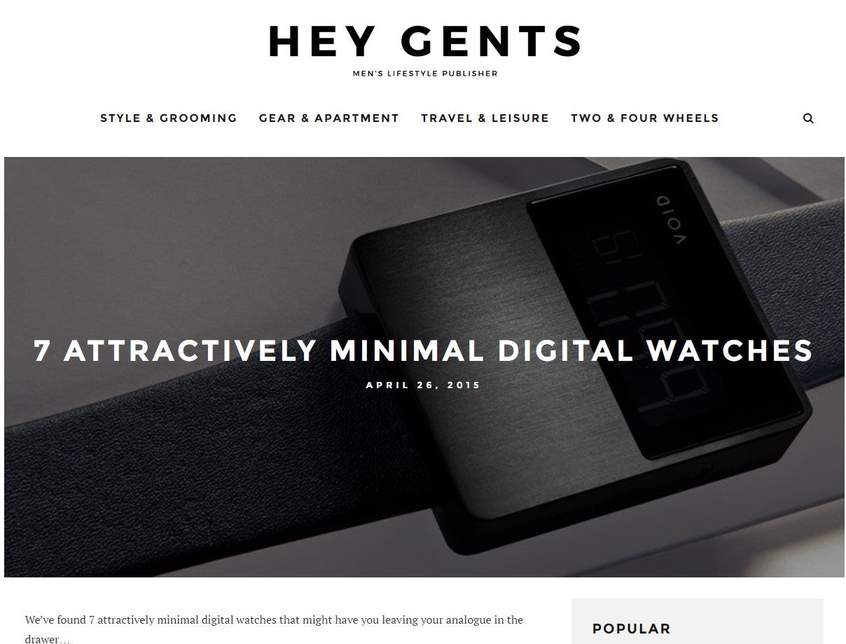 7 Attractively Minimal Digital Watches