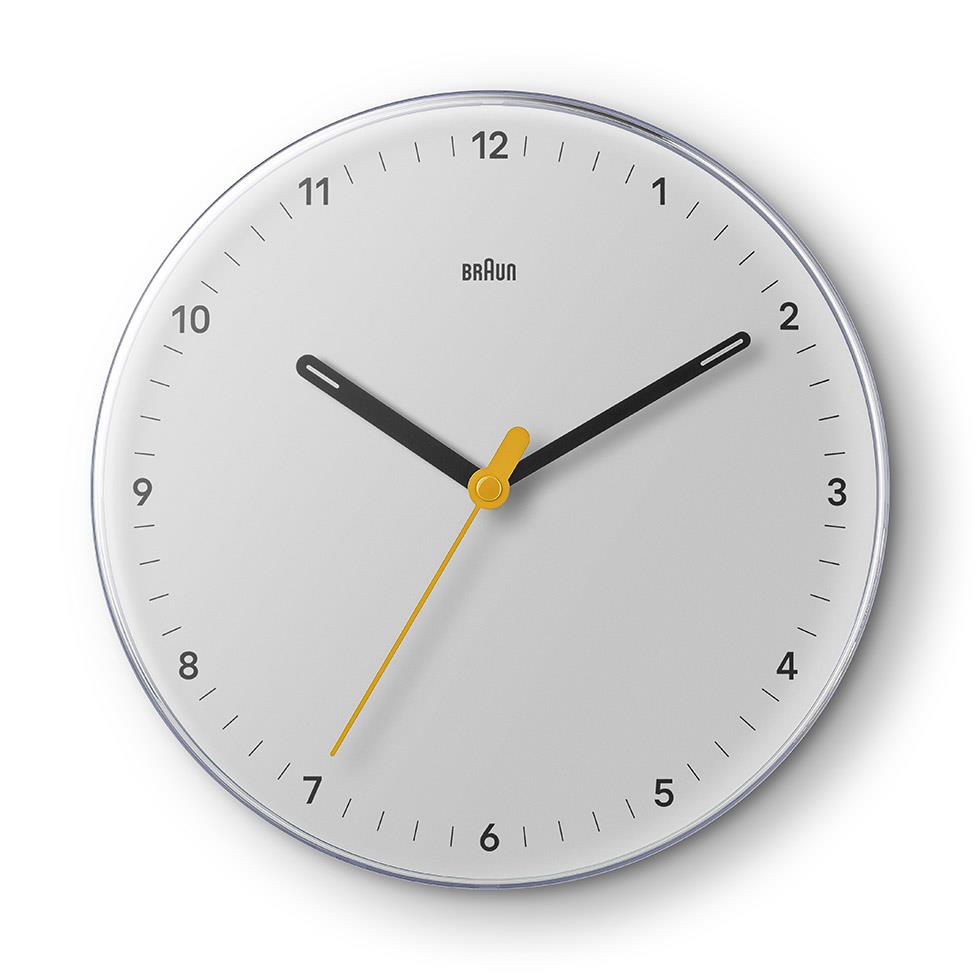 BC26 Braun analogue wall clock - white – Braun Clocks & Watches