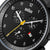 BN0035 Braun gents classic chronograph watch - black dial and black leather strap