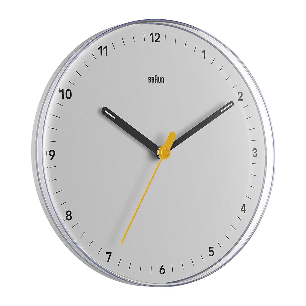 BC26 Braun analogue wall clock - white – Braun Clocks & Watches