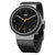 BN0278 Braun gents automatic watch - black dial and black rubber strap