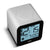 BC25 Braun time speaking digital alarm clock - white