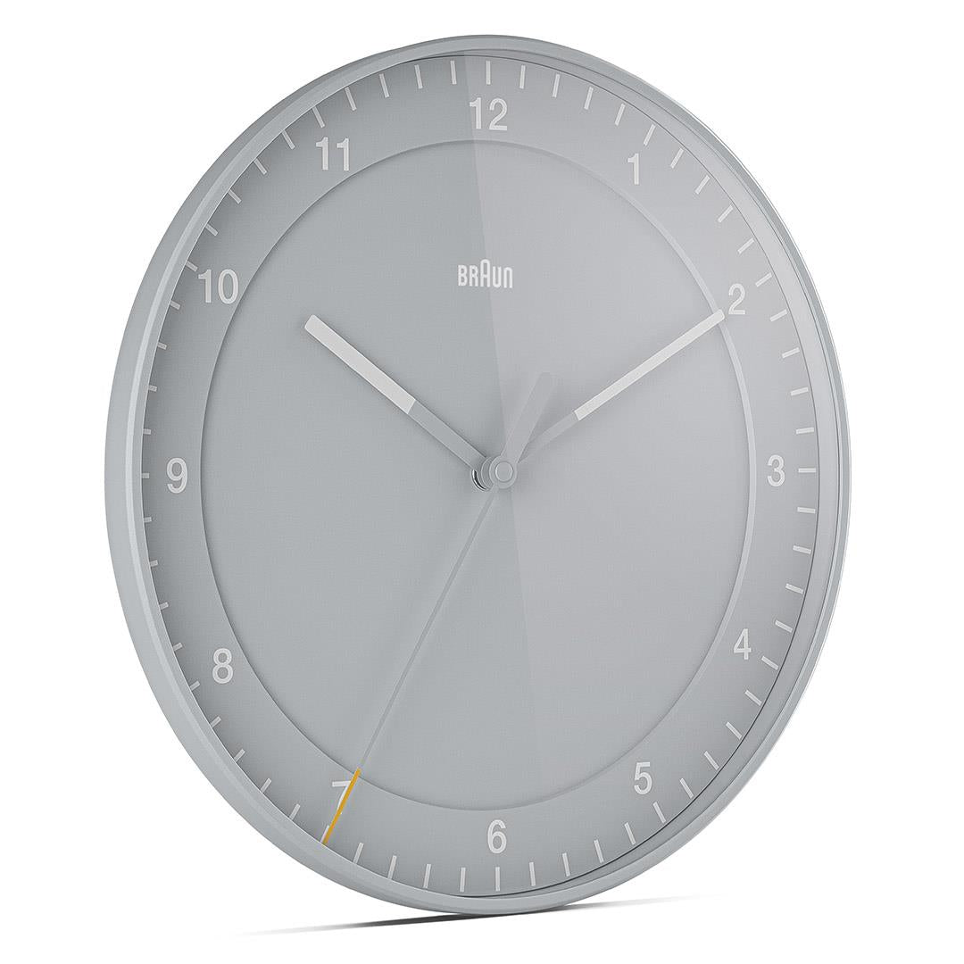 BC17 Braun classic large analogue wall clock - grey – Braun Clocks ...