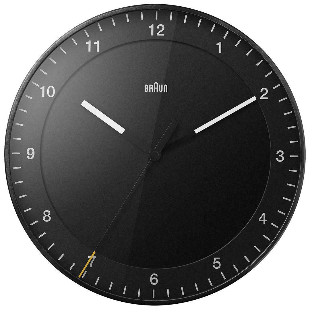 BC17 Braun classic large analogue wall clock - black – Braun
