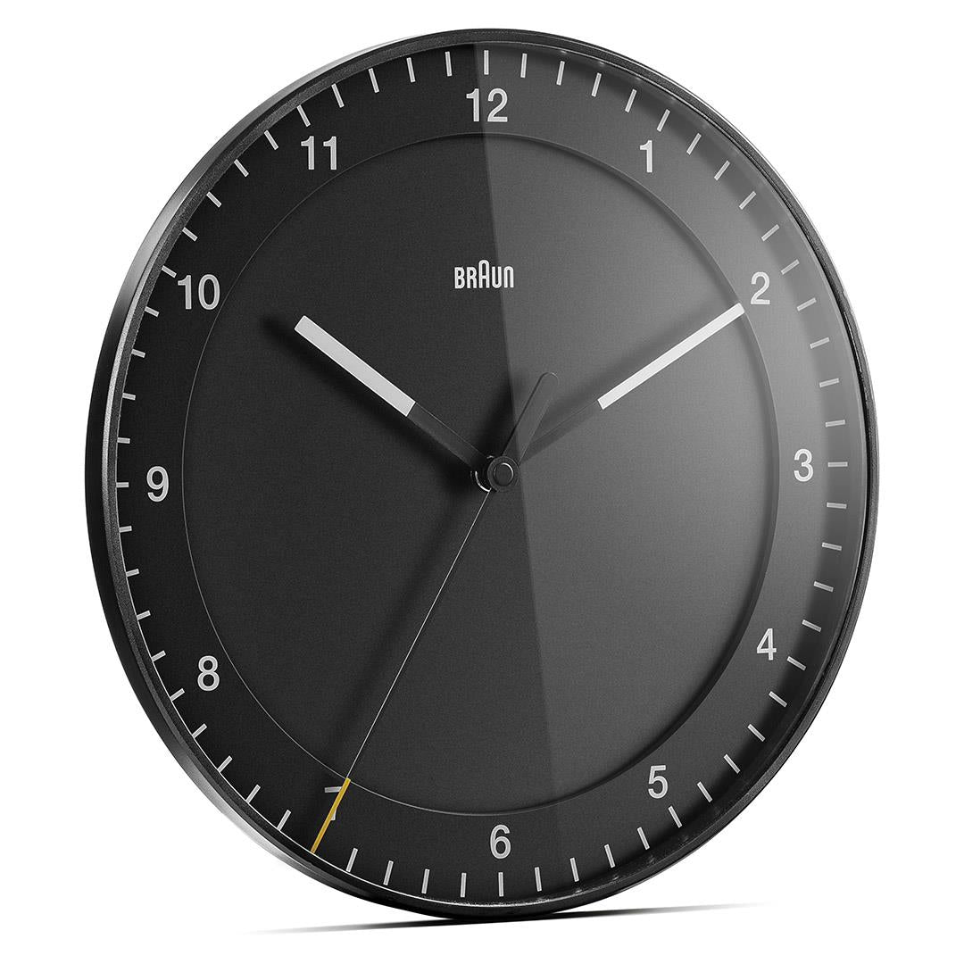 BC17 Braun Classic Large Analogue Wall Clock - Black – Braun Clocks