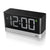 BC27 Braun led digital alarm clock - black