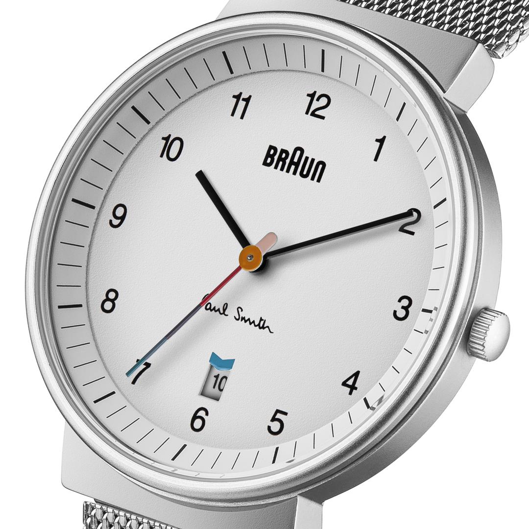 Paul Smith + Braun® Silver Mesh Strap Quartz Watch
