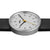 Gents BN0021 Classic Watch - White Dial and Black Leather Strap