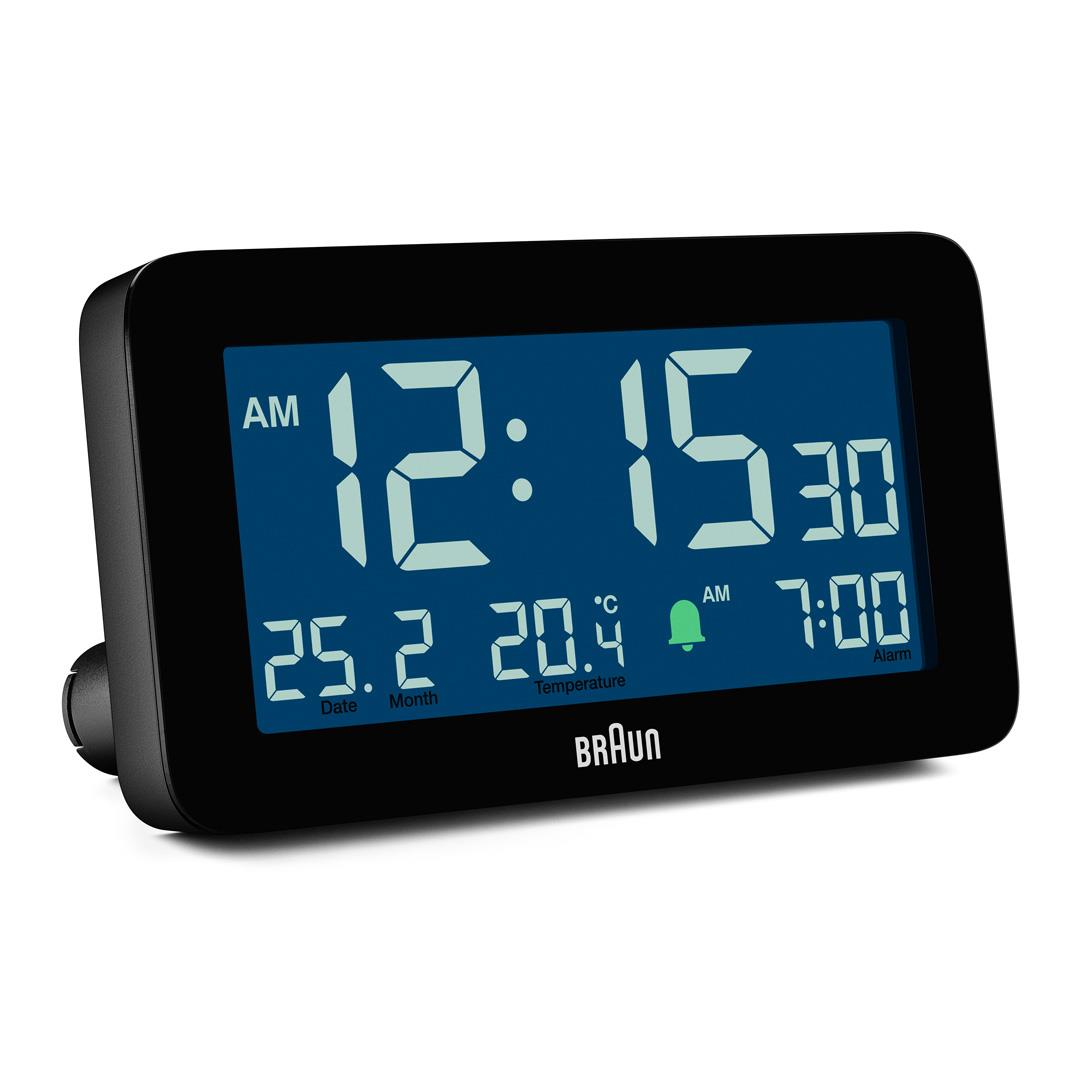 BC10 Braun digital alarm clock black – Braun Clocks Watches