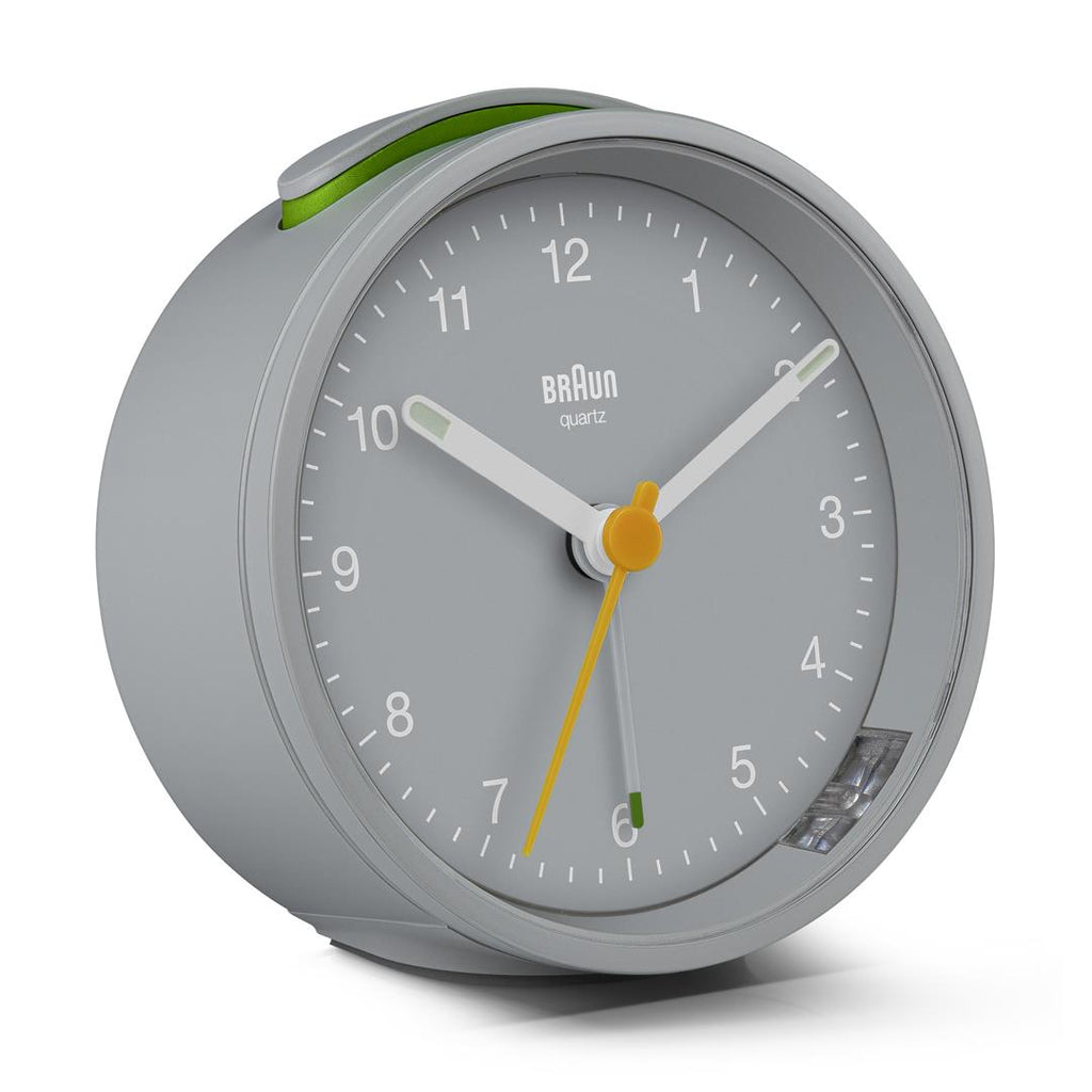 BC12 Braun classic analogue alarm clock - grey – Braun Clocks & Watches