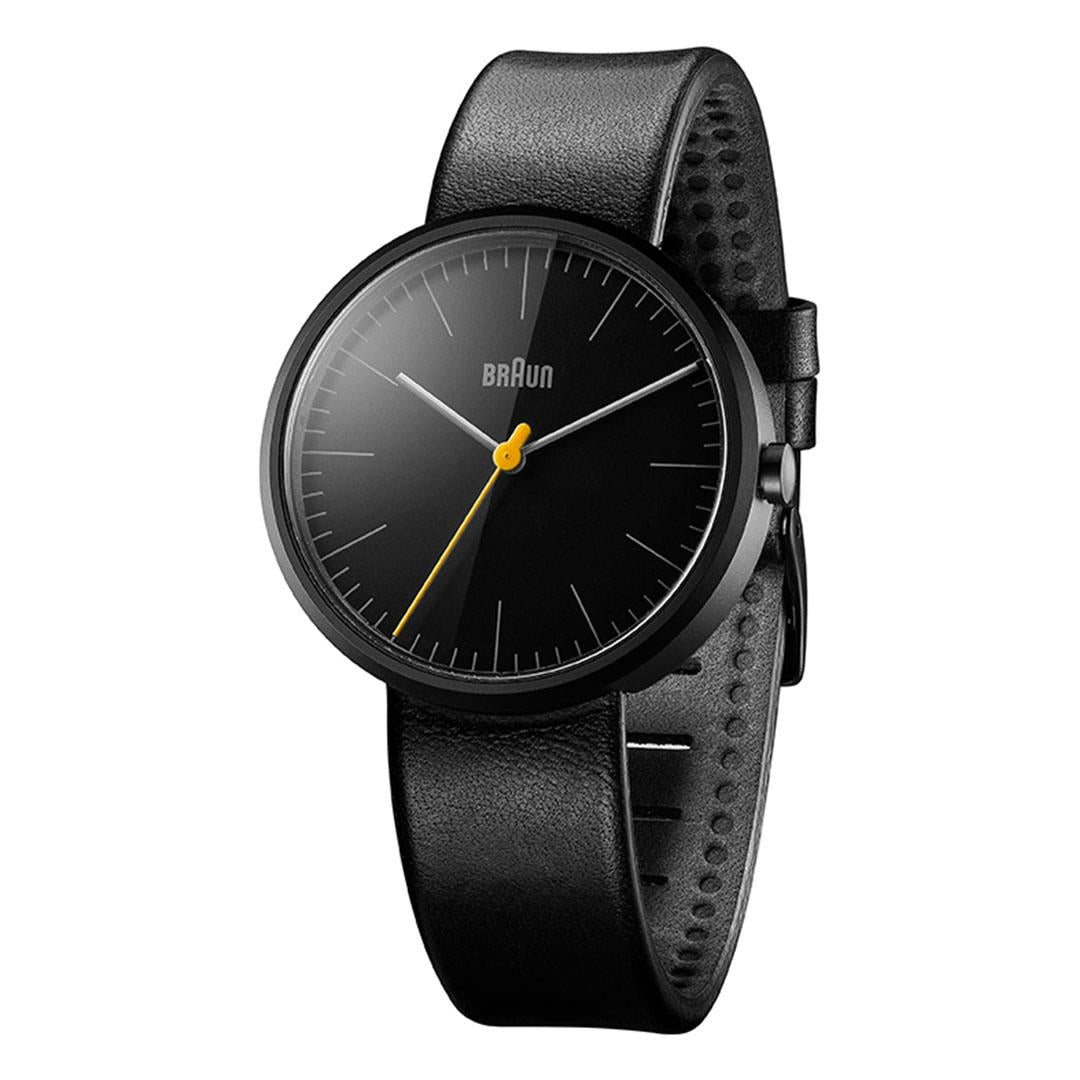 BN0172 Braun ladies classic watch black dial and black leather strap