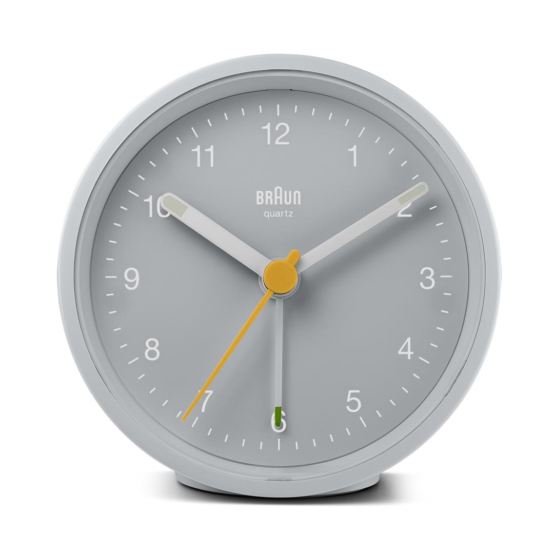 BC12 Braun classic analogue alarm clock - grey – Braun Clocks & Watches