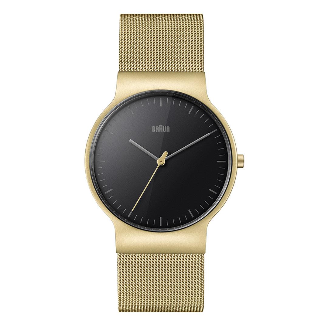 BRAUN 腕時計 WHITE×SILVER MESH BN0032 Braun gents classic watch - white dial and silver