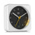 BC03 Classic Analogue Alarm Clock - White & Black