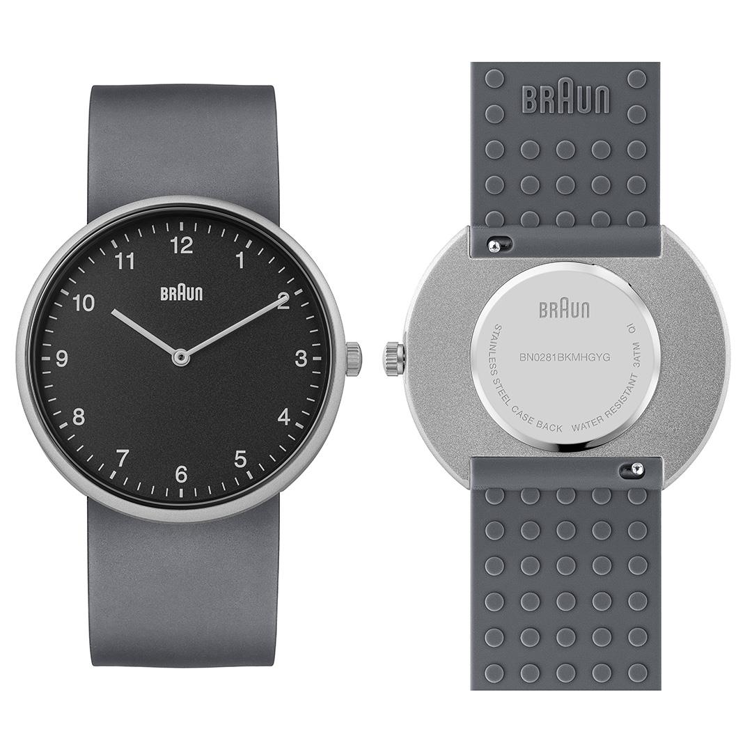 BN0281 Braun unisex analogue interchangeable watch set black dial an Braun Clocks