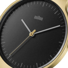 Gents BN0211 Classic Slim Watch - Black Dial and Gold Mesh 