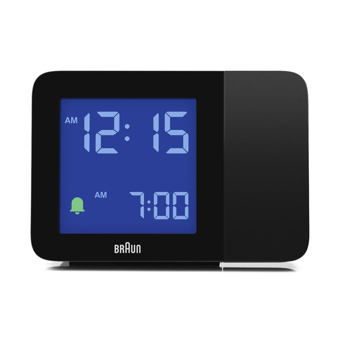 BC15 Braun digital projection alarm clock - black – Braun Clocks