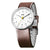 Braun Gents BN0021 Classic Watch - White Dial and Brown Leather Strap